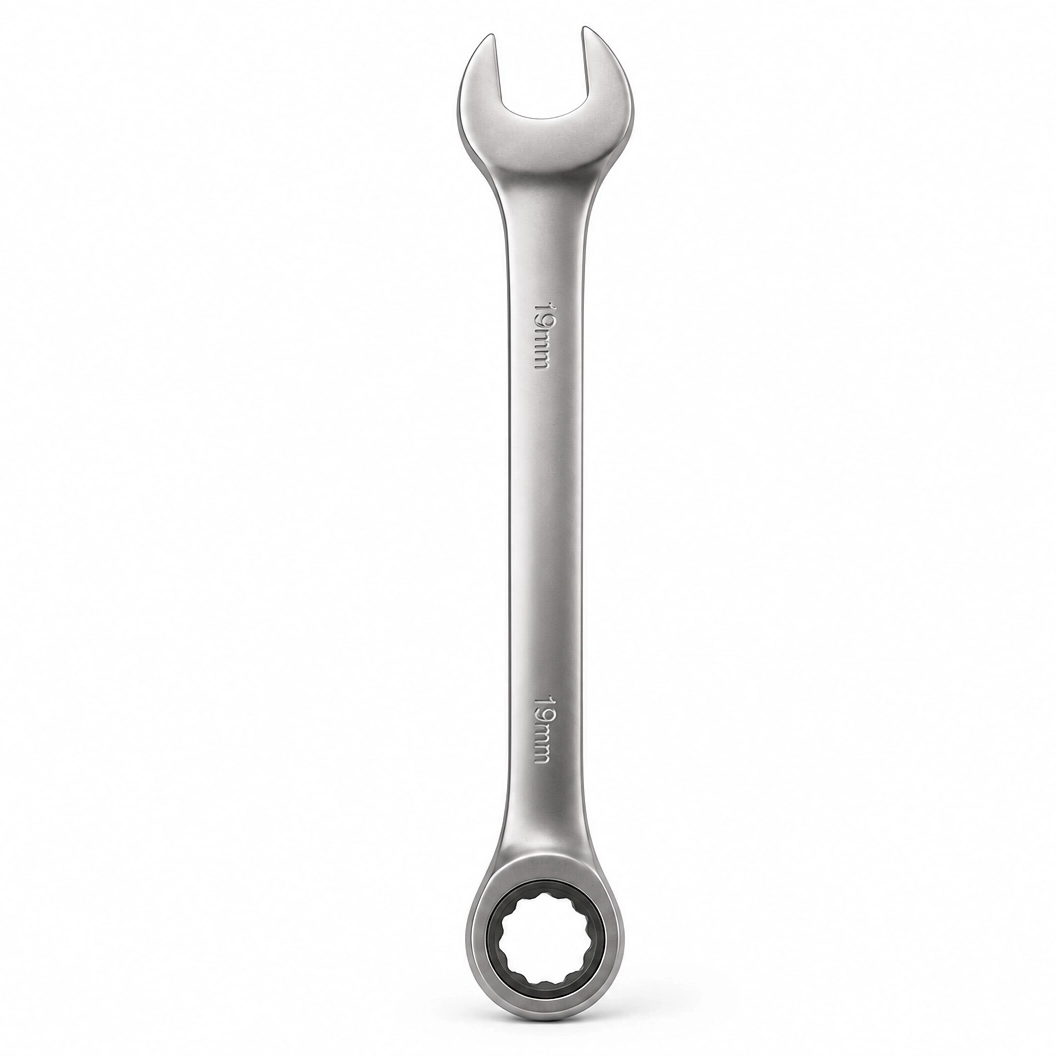 Matte Finish Fixed Head Combination Ratchet Wrench