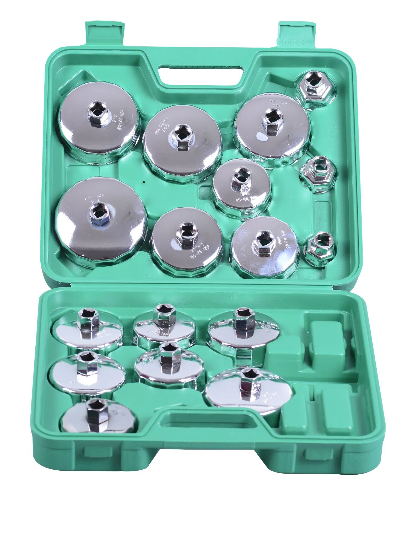 15pcsCup‑Type Oil Filter Wrench Set