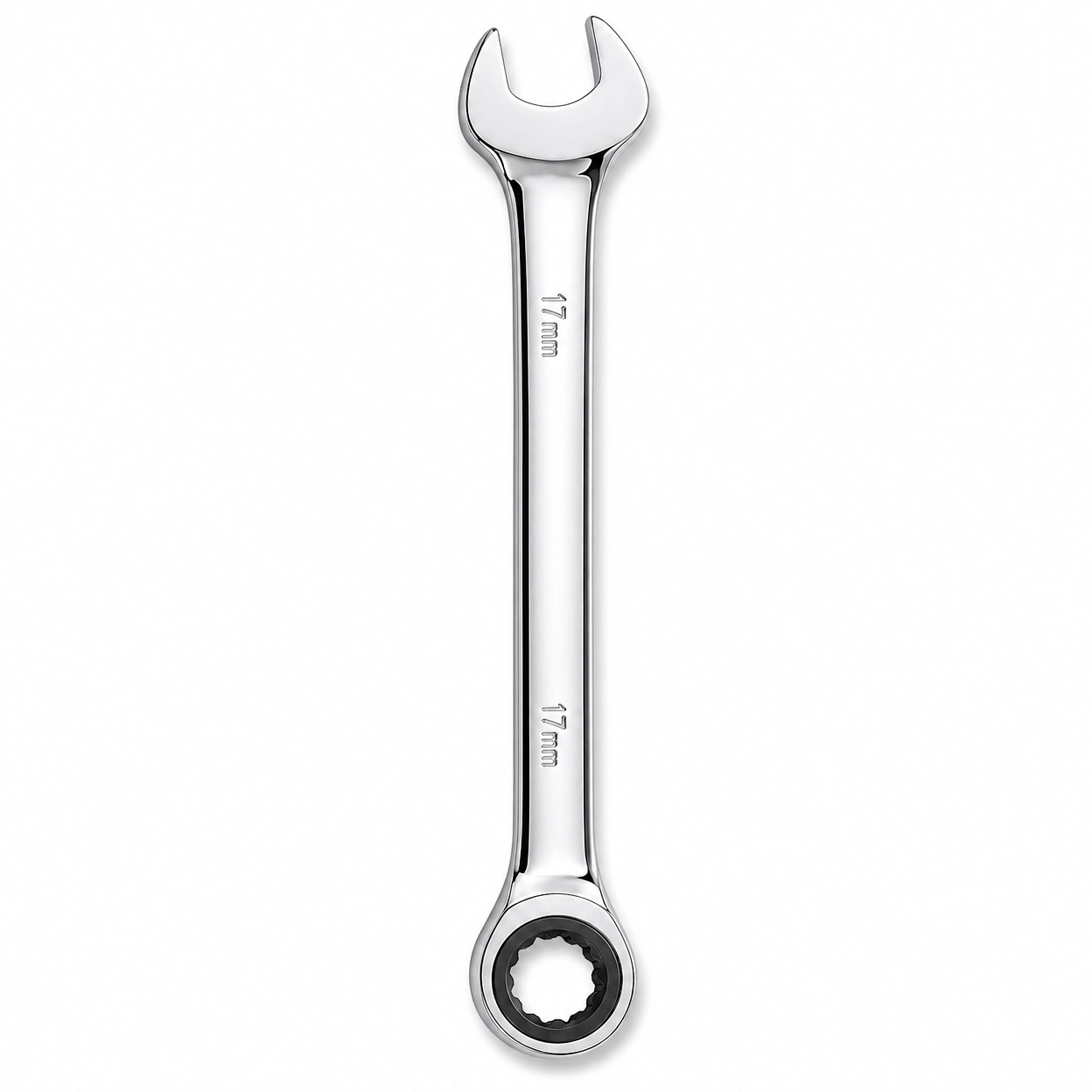 Mirror Finish Fixed Head Combination Ratchet Wrench