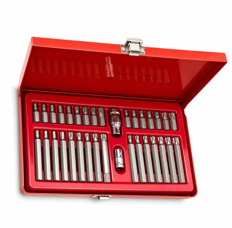 Torx & Hex Bit Socket Set (Red)