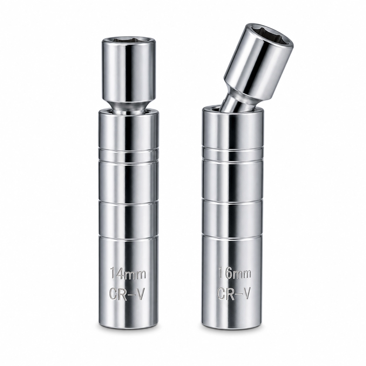 Mirror Polished Swivel Magnetic Spark Plug Socket